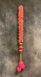Pink Chameli & Lotus Bud with Pearl & pom pom