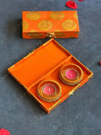 Gold Leaf Gift Boxes with Tea Light Holders