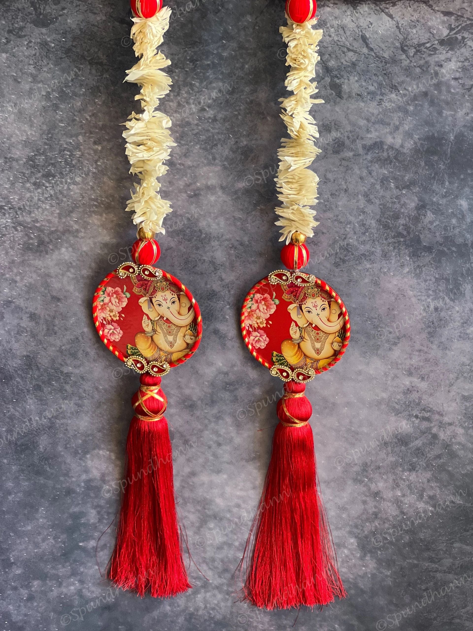 Pichwai Art Chameli String Dangler Set of 2