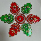 Festive Diya Rangoli Decor