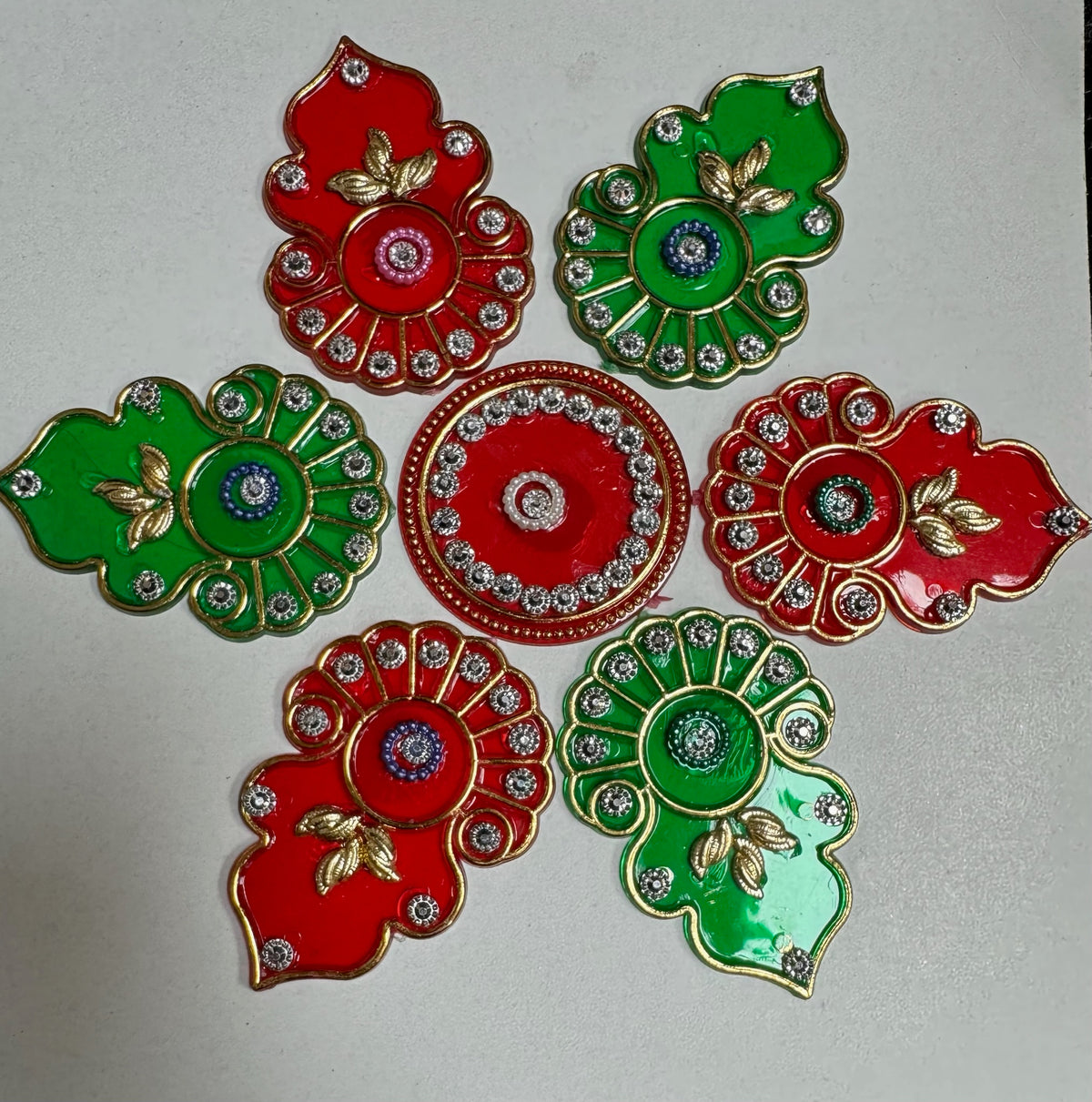 Festive Diya Rangoli Decor