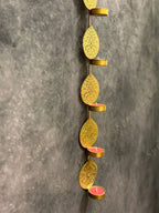 6 Leaf Vertical Tea Light Holder Wall Hanging Decor