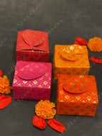 Paper Box with Pom Pom Tea Light Holders