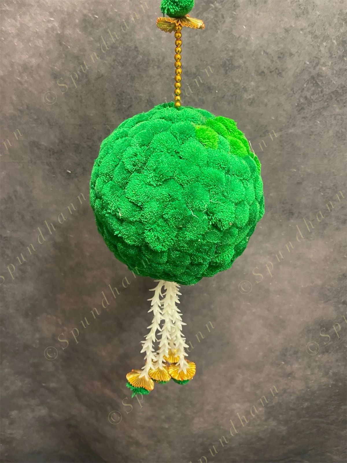 Large Ball and Pom Pom Dangler