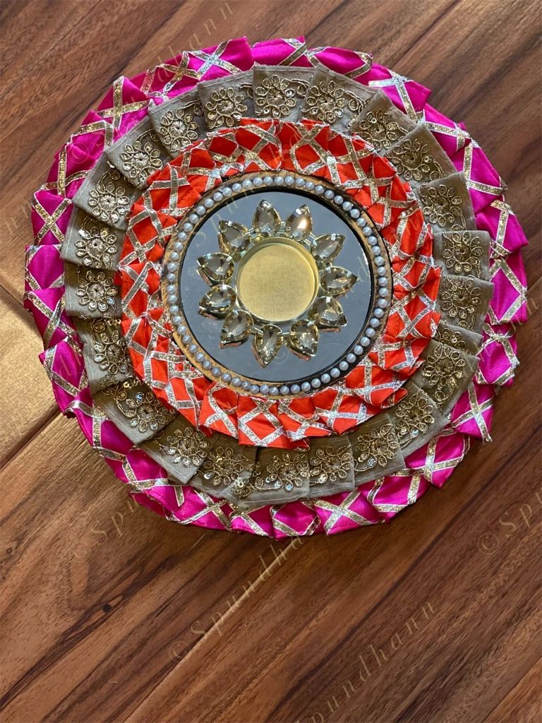 Multicolored Frilled Edge Tea Light Holders