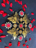Decorative Studded Butterfly Rangoli Tea Light Holder