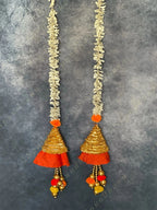 Chameli & Gota Fabric Colorful Dangler Single