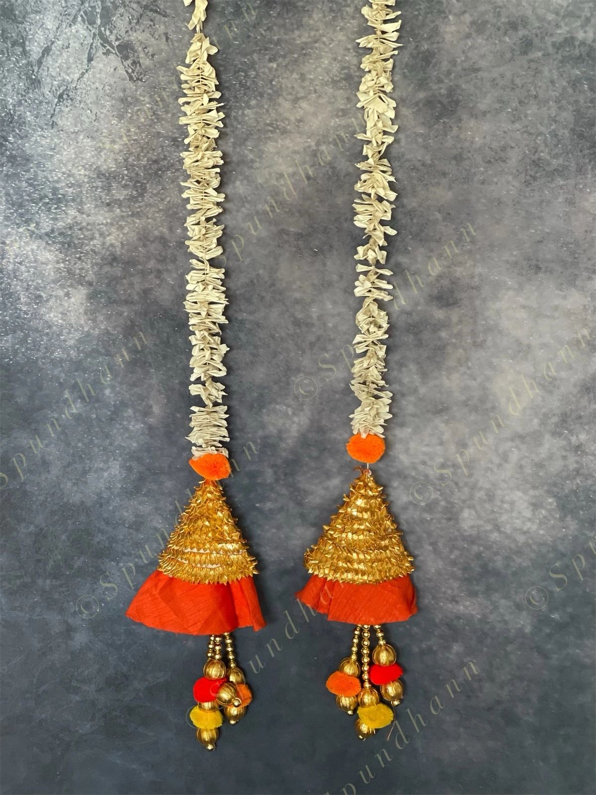 Chameli & Gota Fabric Colorful Dangler Single
