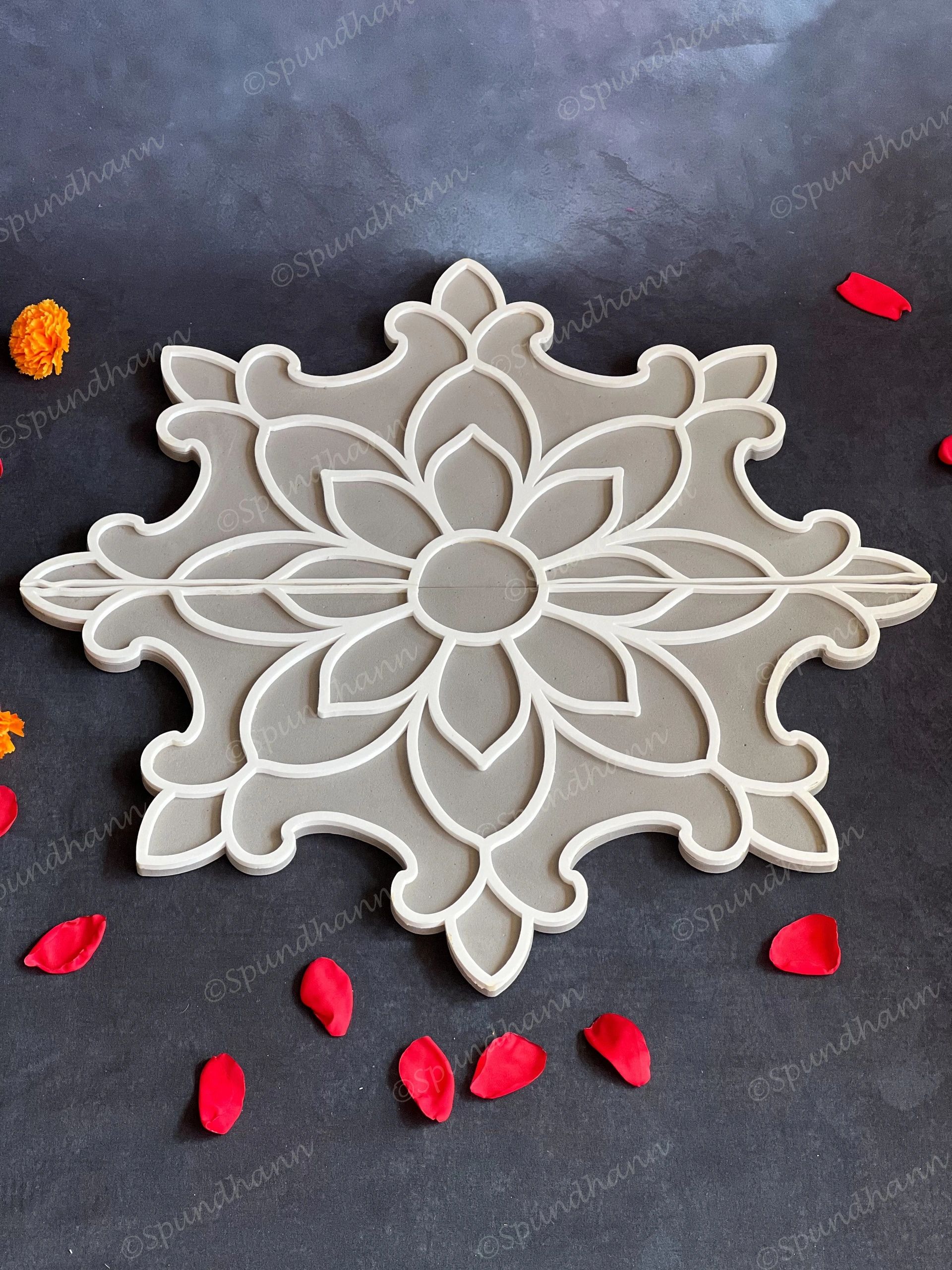 Flower Set 22 DIY Fill in Rangolis
