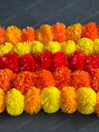Marigold Flower Festive Danglers Set of 5 Strings