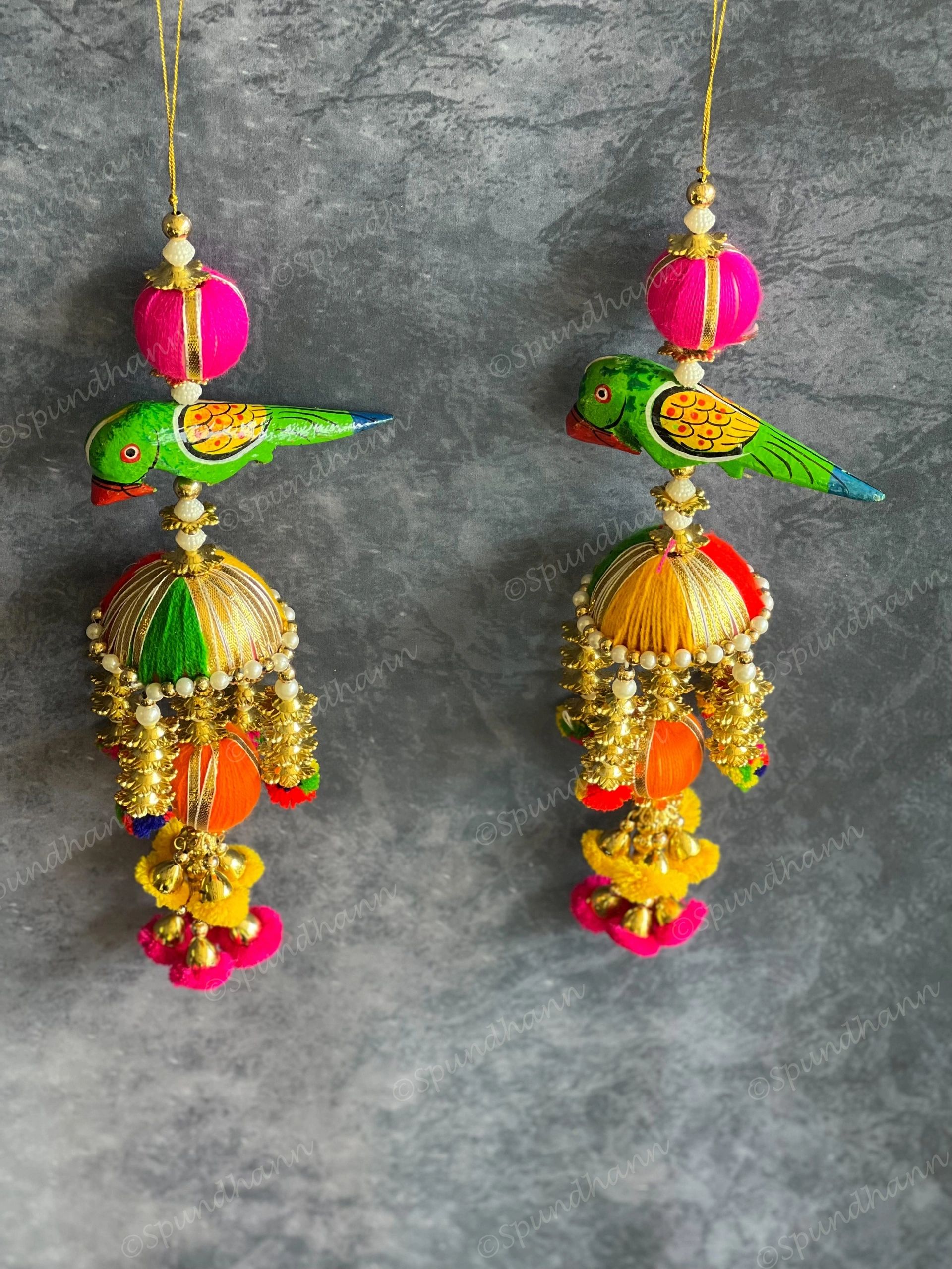 Cute Parrot Chatri Danglers - Single Piece