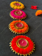 Pom Pom Tea Light Holder