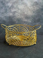 Golden Wire Fruit Basket