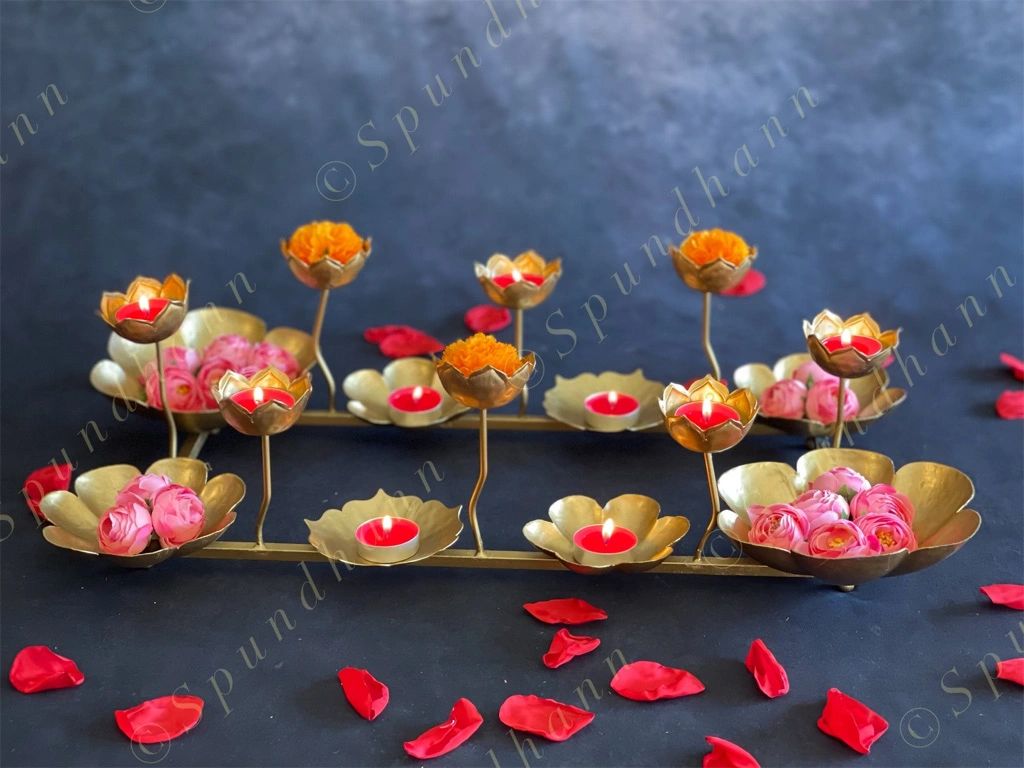 Rectangular Rajwada Style Tea Light or Flower Decor Holder