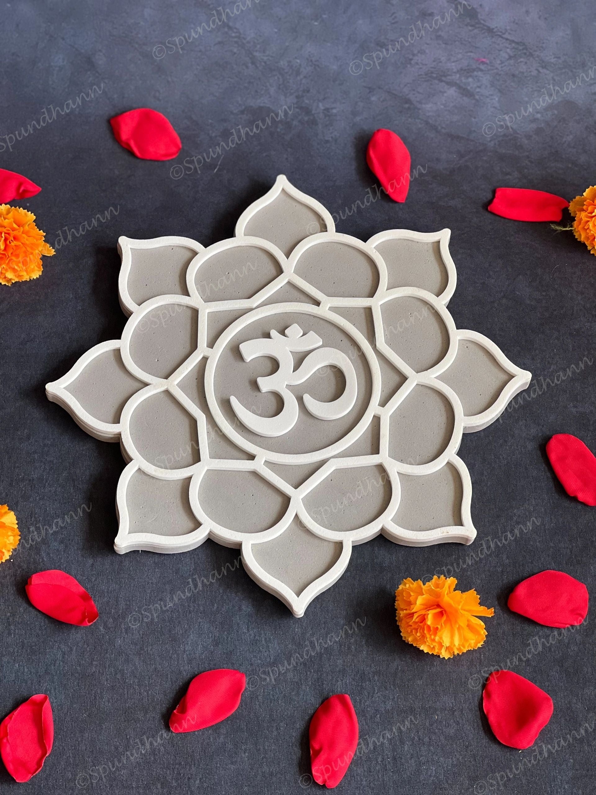 Floral OM Set DIY Fill in Rangolis