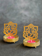 Shadow Tea Light Candle Holders - Ganesh /Maa Durga / Om