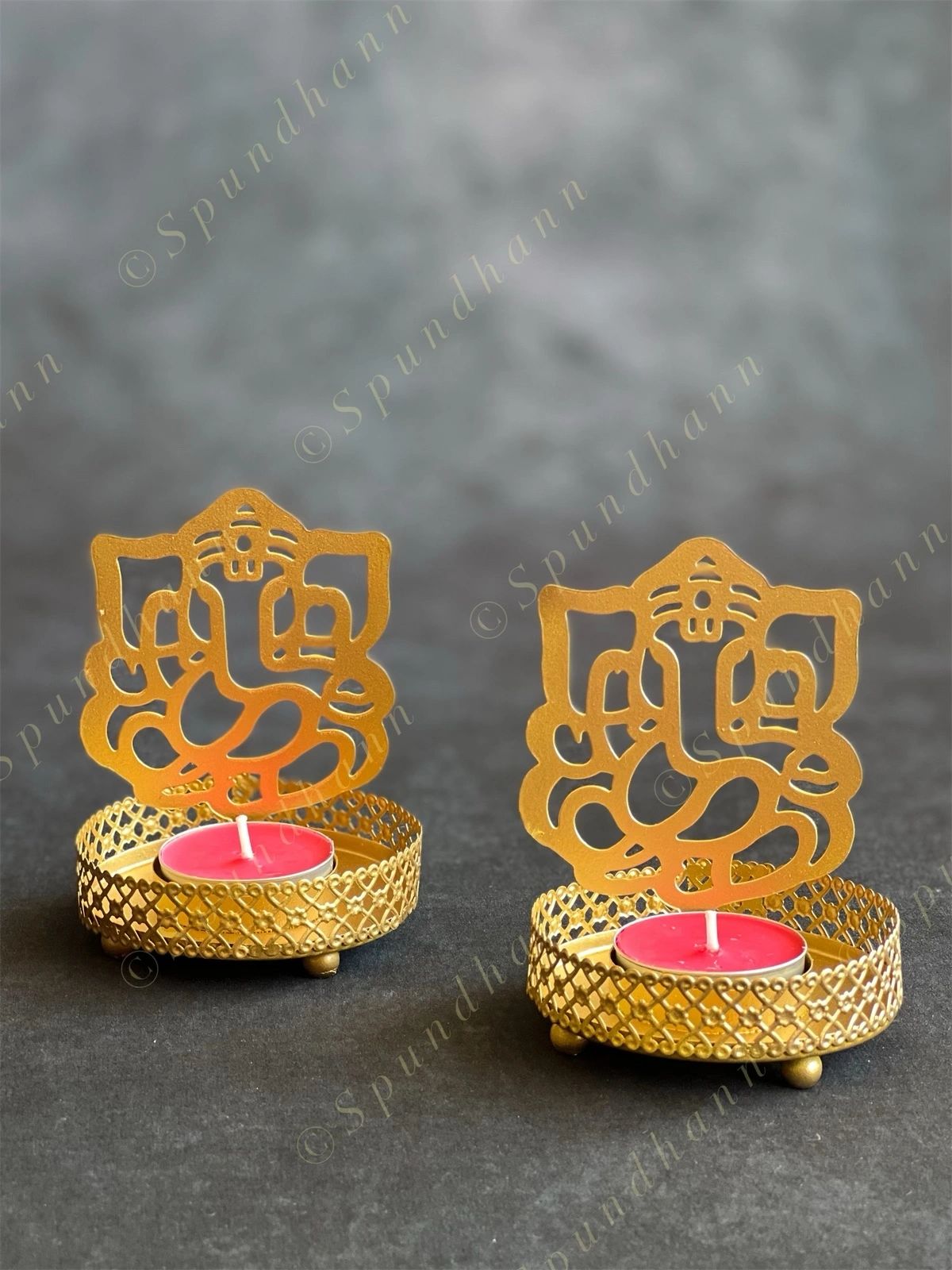 Shadow Tea Light Candle Holders - Ganesh /Maa Durga / Om