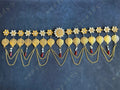 Foldable Metal & Gemstone Flower Toran