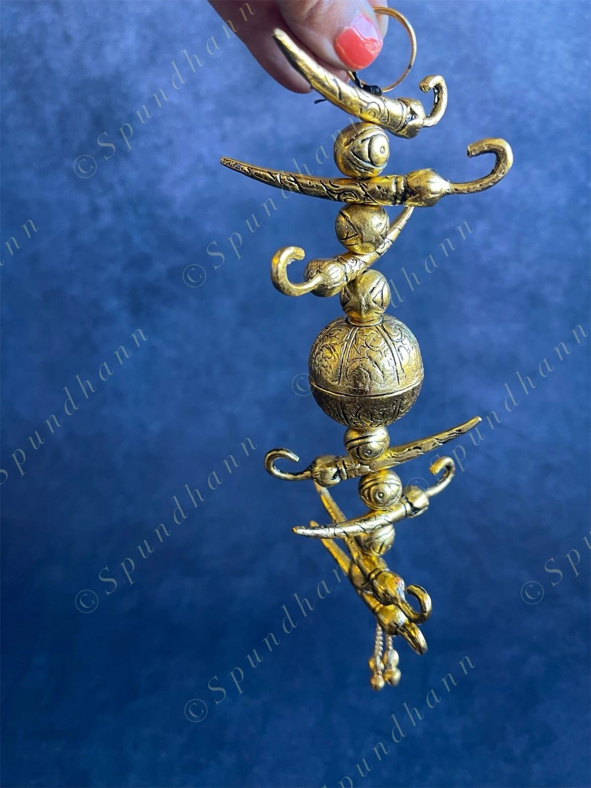 German Silver Hanging Nimbu Mirchi