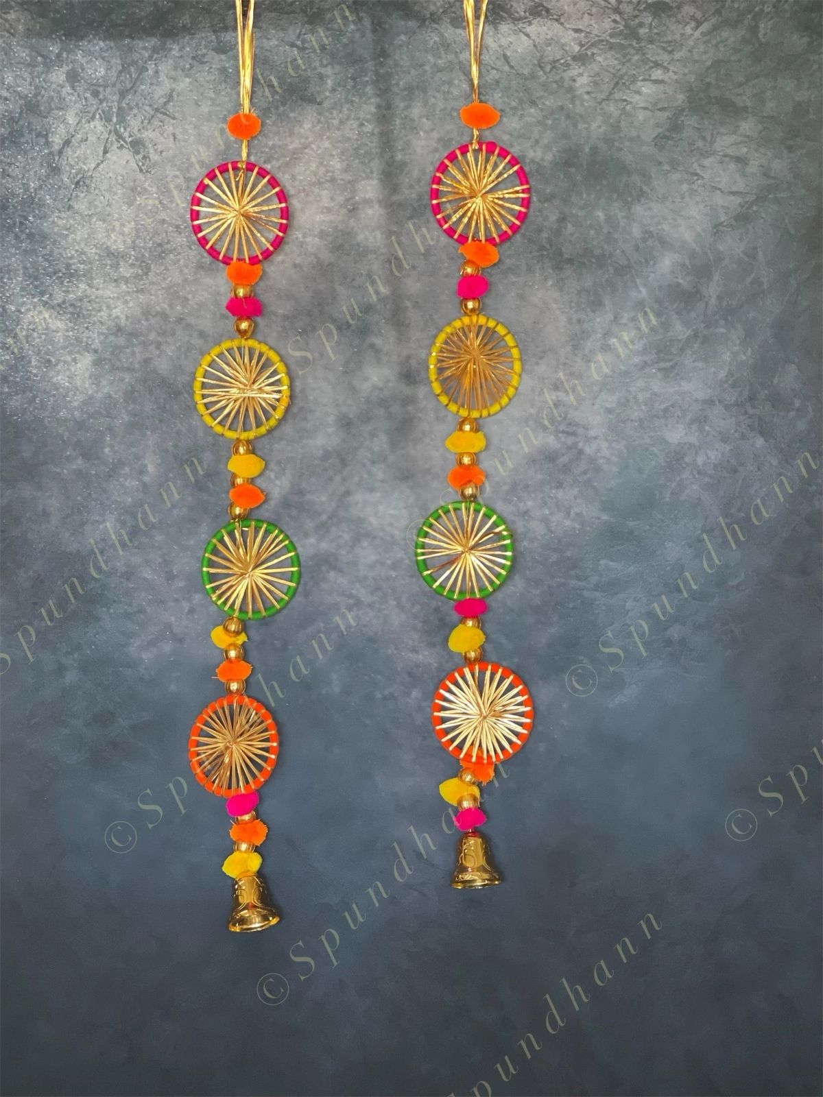 Chakri Colorful Long Wall Hanging Set of 2