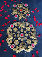Decorative Studded Butterfly Rangoli Tea Light Holder