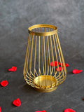 Tall Golden Wire Lantern