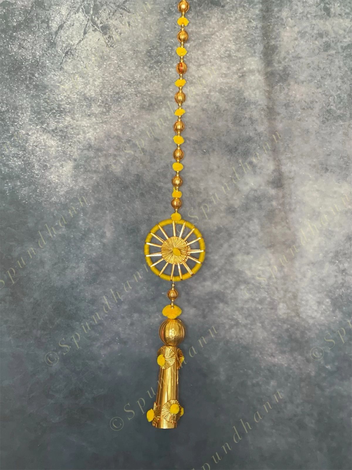 Pom Pom, Gota & Single Chakri Dangler Set of 2