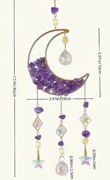 Moon Crystal Prisms Suncatcher