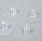Transparent Thickened Strong Adhesive Cow Horn Hooks 5 pcs