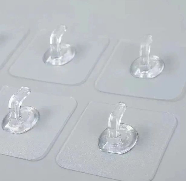 Transparent Thickened Strong Adhesive Cow Horn Hooks 5 pcs