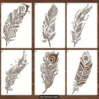 Mandala Feather Stencil Set