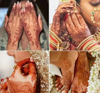 Reddish-Brown Temporary Tattoo Sticker for Women - Henna / Mehndi