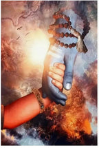 Lord Shiva Statue Poster Lord Shiva Hand Held Canvas Framed