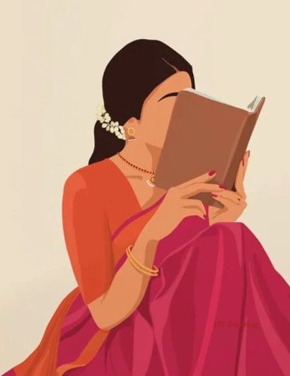 Aaj ki Nari Canvas Framed