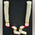 Deity Hand and Leg Set for Varalakshmi Amman decoration, featuring detailed design with traditional anklets and mehendi-style patterns.