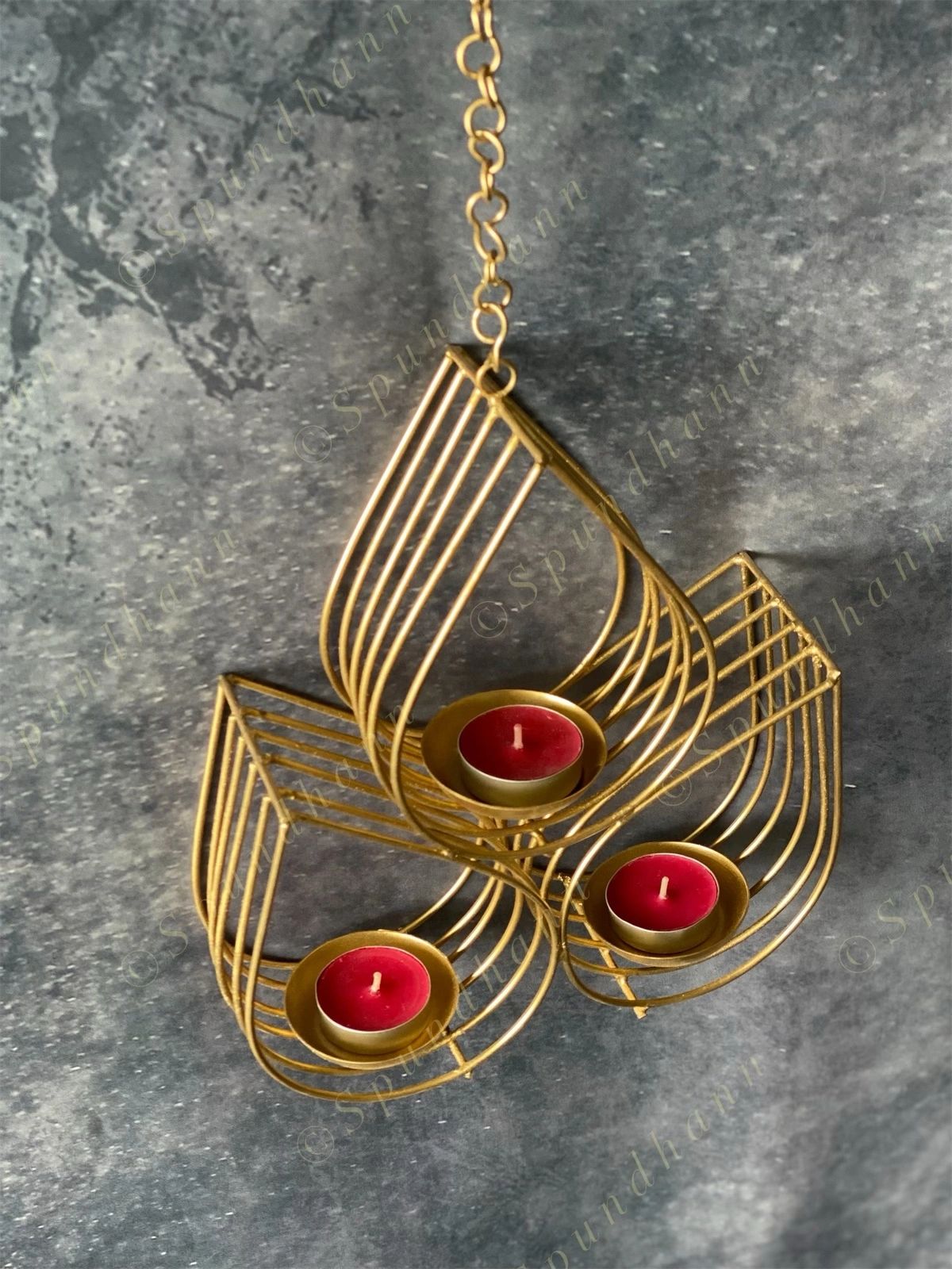 Triple Drop Hanging Tea Light Holder