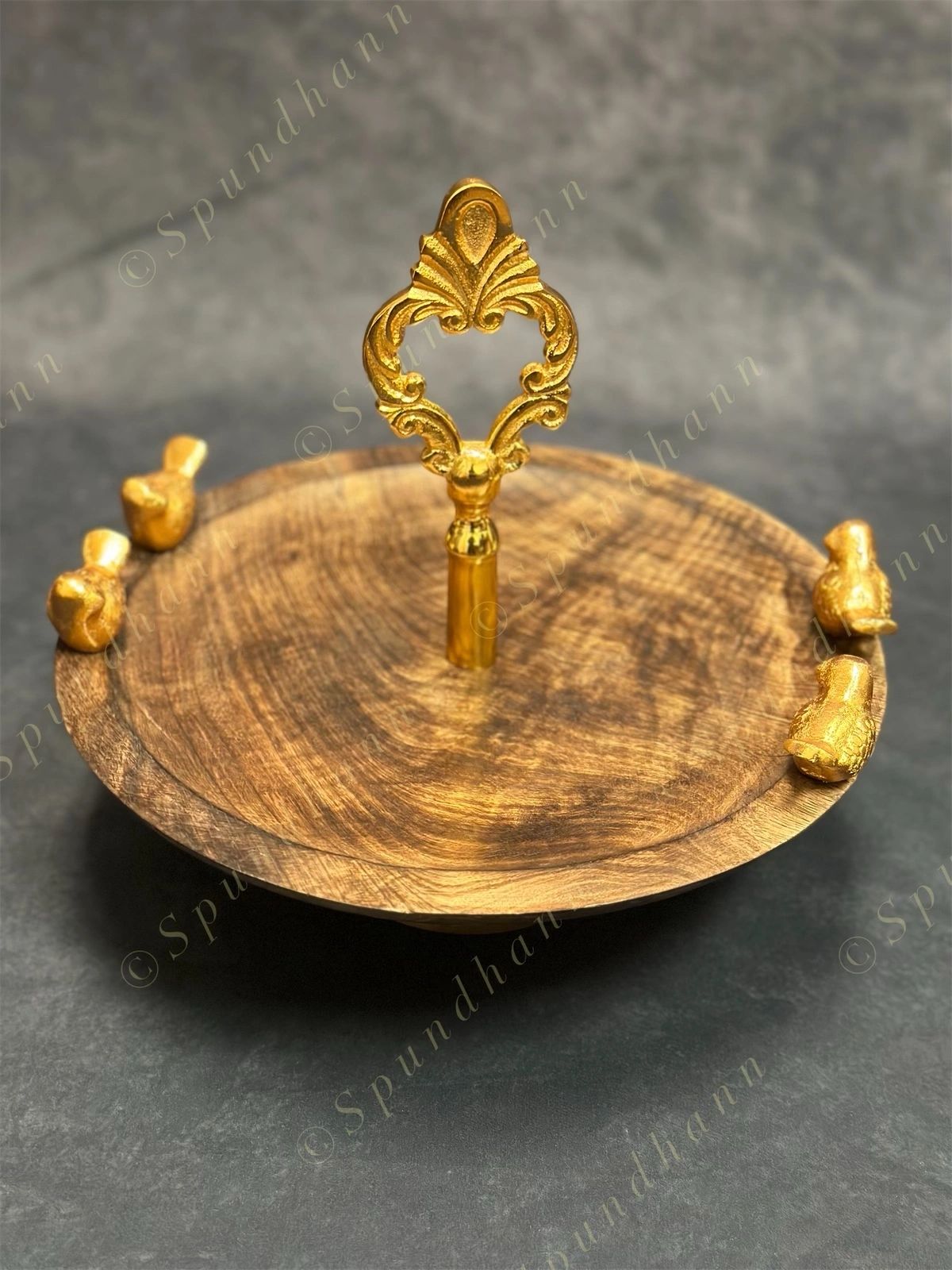 Wooden Food Holder Stand