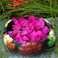 Handcrafted Earthen Urli With Floral Embossing