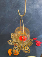 Butterfly Standing Tea Light with 3 Hanging Lanterns