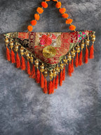 Decorative Embroidered Triangle Hanging Pillow
