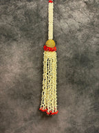 Mogra Rose Rajnigandha Dangler with Golden Ball