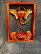 Decorative Ganesh framed Tea Light Holder