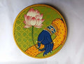 Traditional Hand Holding Lotus Flower Pichwai Wall Hanging Plate