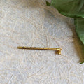 Plain Brass Krishna Flute for Temple Decor