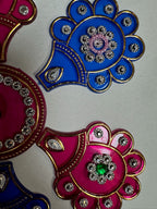 Festive Diya Rangoli Decor