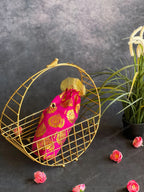 Golden Wire Circular Hanging Decor