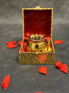 Hammered Small Canister with Decorative Box & Spoon