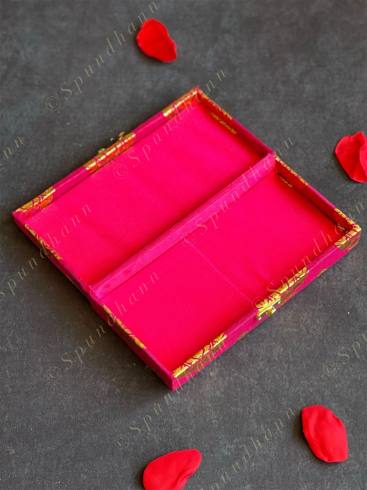 Rectangular Gold Leaf Print Gift Box Only