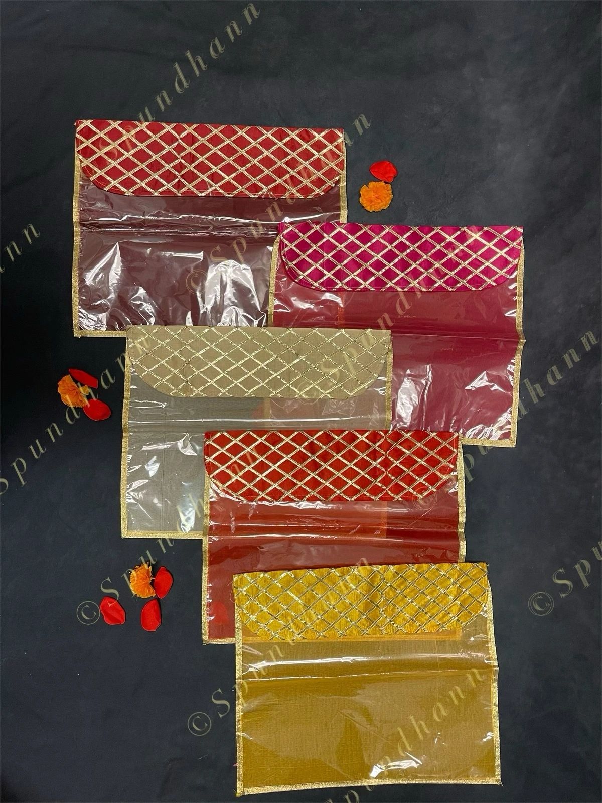 Colorful Gota Saree Cover (Bag)