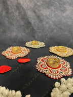 Studs and Pearls Designer Tealight Holder